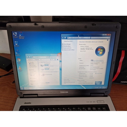 274 - Toshiba Satellite L40-14G Laptop, Windows 7 Ultimate, 1GB RAM, Intel Celeron CPU 1.73GHz, 100Gb HD, ... 