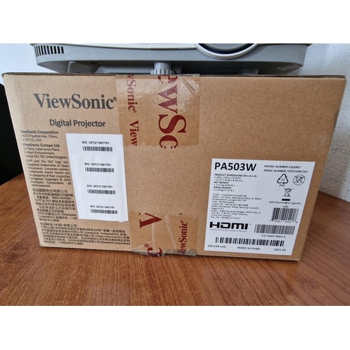 359 - ViewSonic Digital Projector, PA503W, (Model: VS16907), Looks Unused, Dated 05/21, with Box, * Basic ... 