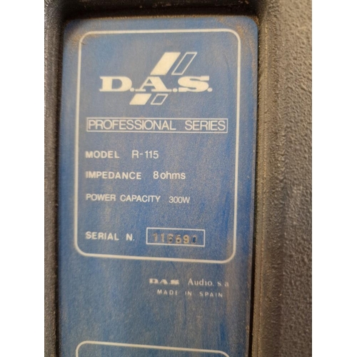 363 - Pair of Large D.A.S 'Professional Series' 300w Speakers, (Model: R-115), (Approx. 46 x 39 x 69cm Ove... 