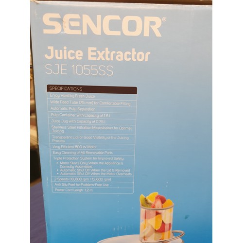 306 - Sencor Juice Extractor SJE1055SS (800W, 750ml Jug), (Un-Tested, Boxed)