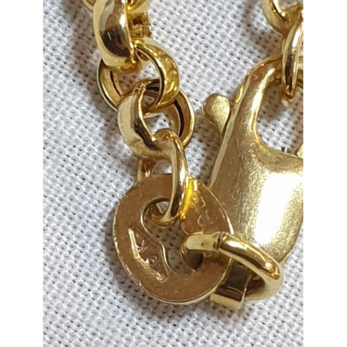 291 - 9ct Gold Hallmarked Jester / Clown Figure Pendant on 9ct Gold Hallmarked Chain, Total Weight 22.9grm... 