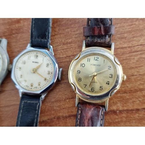 152 - 4 x Ladies Quartz Wrist Watches; Rotary, Ingersoll, Siro & Forever, (Untested or a/f), (4)