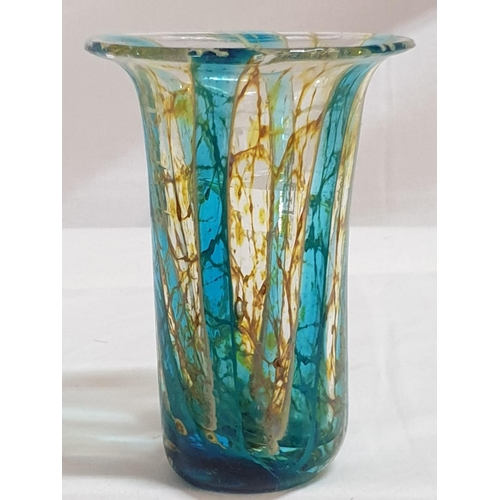 299 - Collection of 5 x Mdina Glass Vase, Made in Malta (H:14cm, H:12.5, H:12cm, H:8cm and H:9cm)