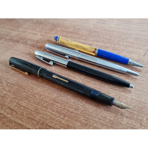 71B - Collection of Pens, Incl. Waterman's W2 (Made in England) Fountain Pen with 14ct Gold Nib, Together ... 