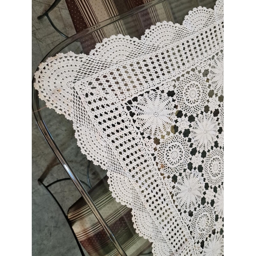 103B - Large Lefkara Style Handmade Lace Tablecloth, (Approx. 280 x 200cm)