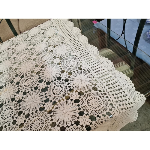 103B - Large Lefkara Style Handmade Lace Tablecloth, (Approx. 280 x 200cm)