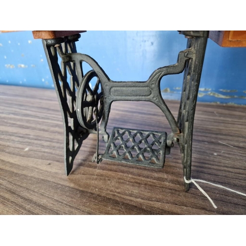 98C - Ornamental Treadle Sewing Machine, (Approx. H: 23cm)