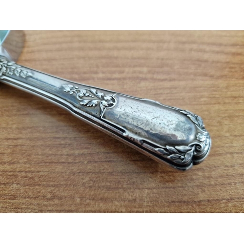 311 - Vintage Style Magnifying Glass (Ø: 11.5cm) with Decorative / Ornate White Metal Handle