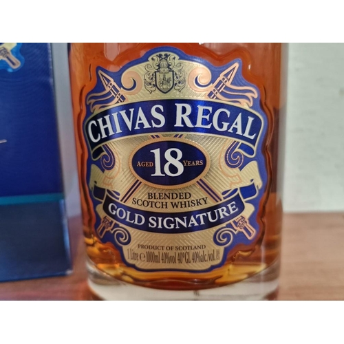 8A - Chivas Regal 18 Year Gold Signature, Blended Scotch Whisky, 1Ltr, 40%, in Original Box