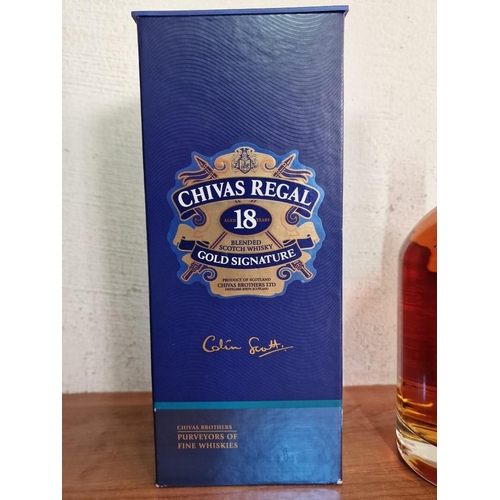 8A - Chivas Regal 18 Year Gold Signature, Blended Scotch Whisky, 1Ltr, 40%, in Original Box