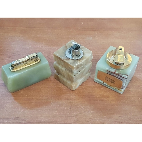 372 - Retro Onyx Table Lighter (A/F)