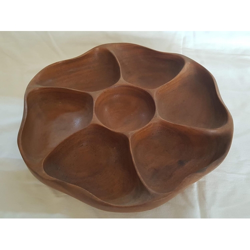 378 - Solid Wood Snack Bowl (Ø35cm)