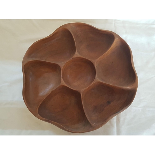 378 - Solid Wood Snack Bowl (Ø35cm)