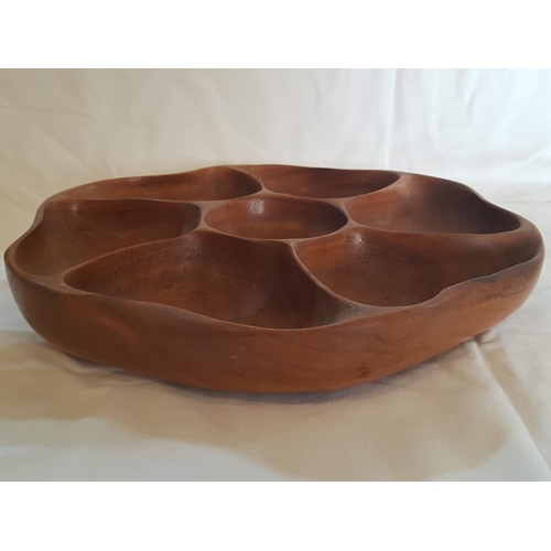 378 - Solid Wood Snack Bowl (Ø35cm)