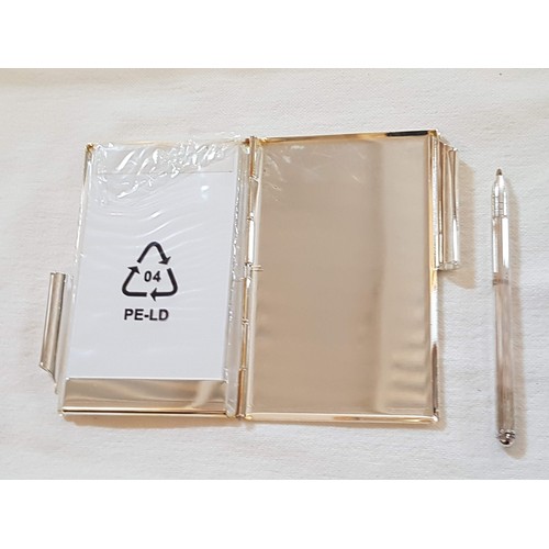 317 - Silver Plated Mini Notebook, Silver Plated Elegant Toothpick Holder and Silver Plated Photo Frame (3... 