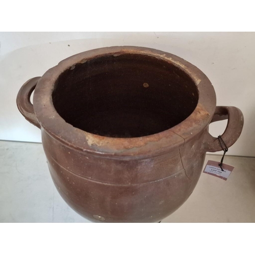 132 - Large Vintage French Preserving Crockpot, (Approx. H: 42cm, Ø: 30cm)