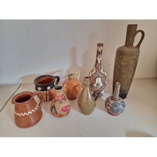 134 - Collection of 8 x Assorted & Interesting Vintage Pots & Vases, (Tallest Approx. H: 41cm), (8)