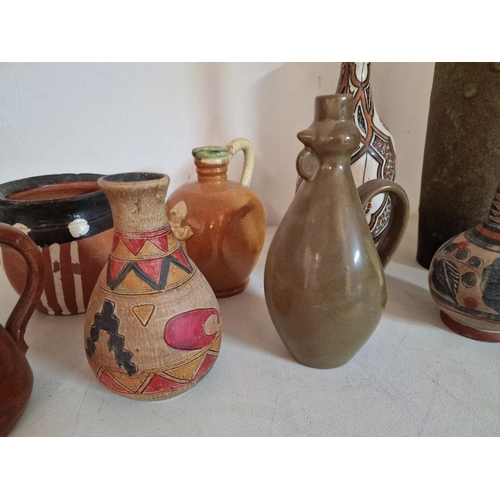 134 - Collection of 8 x Assorted & Interesting Vintage Pots & Vases, (Tallest Approx. H: 41cm), (8)