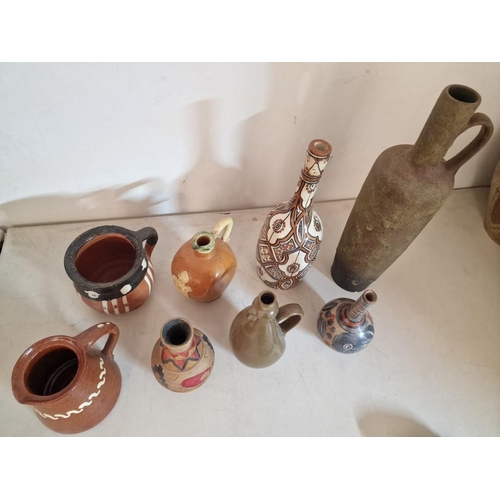 134 - Collection of 8 x Assorted & Interesting Vintage Pots & Vases, (Tallest Approx. H: 41cm), (8)