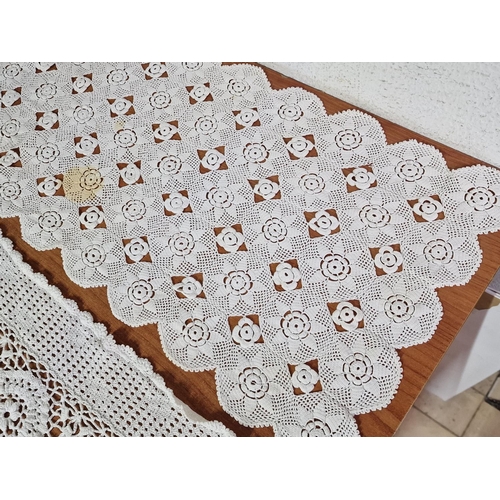 139 - 2 x Handmade Lefkara Style Decorative Lace Table Runners, (Approx. 100 x 30cm), (2)