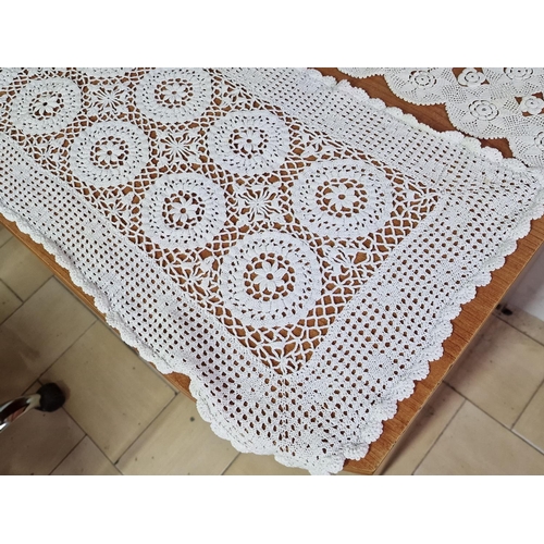 139 - 2 x Handmade Lefkara Style Decorative Lace Table Runners, (Approx. 100 x 30cm), (2)