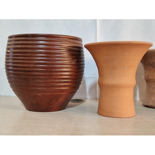 101 - Collection of 4 x Assorted Terracotta Garden Pots / Planters, (Tallest Approx. H: 25cm), (4)