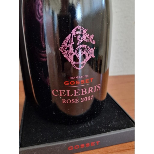 112 - Gosset Celebris Rose 2007 Champagne, Extra Brut, 750ml, 12%, in Original Presentation Box