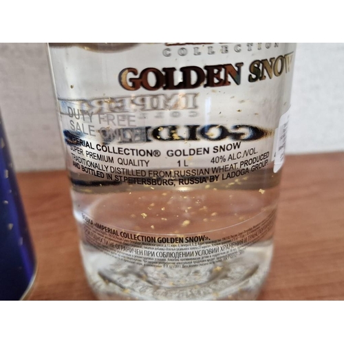 14 - Imperial Collection 'Golden Snow' Russian Vodka (with Golden Flakes), 1Ltr, 40%, in Original Box