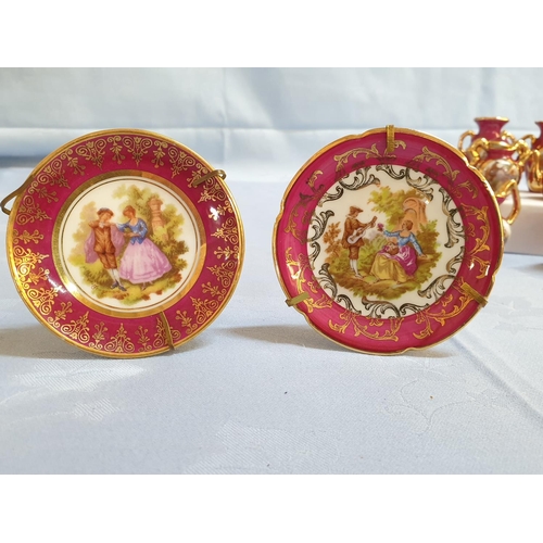 70 - Collection of Limoges Porcelain Miniatures (Vases, Pot, Jus, Plates and Others), (10pcs)