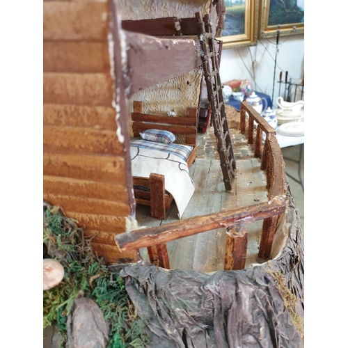 121 - Rustic Hobbit Doll House, Hand Made (DIY) Mini Hobbit House (Approx 82 x 63cm)