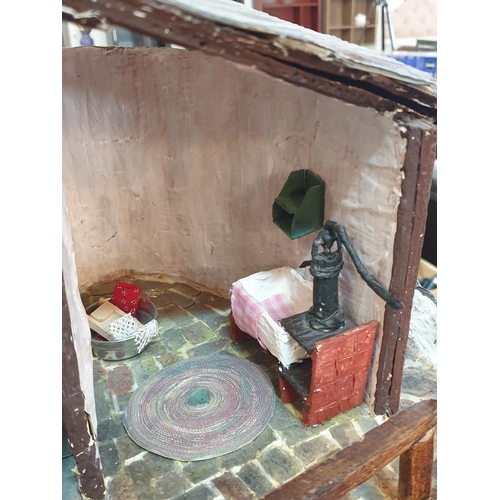 121 - Rustic Hobbit Doll House, Hand Made (DIY) Mini Hobbit House (Approx 82 x 63cm)