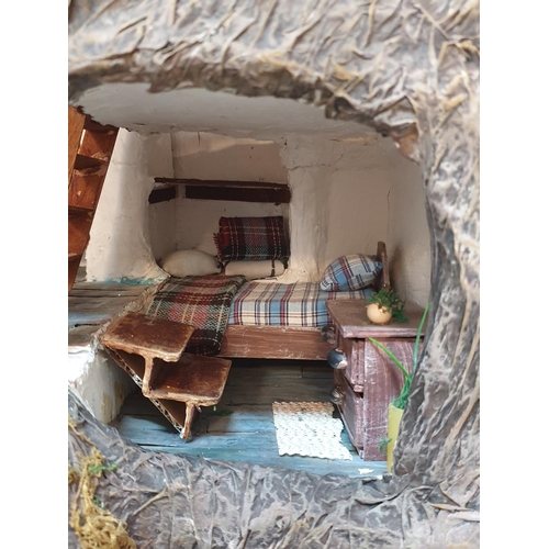 121 - Rustic Hobbit Doll House, Hand Made (DIY) Mini Hobbit House (Approx 82 x 63cm)