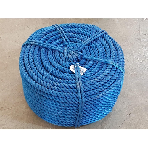 168 - Plastic Reel Rope HDPE, Blue (For Marine)