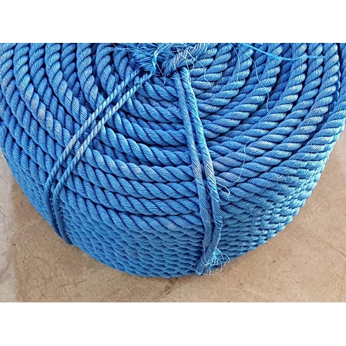 168 - Plastic Reel Rope HDPE, Blue (For Marine)