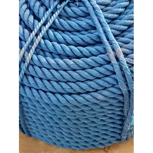 168 - Plastic Reel Rope HDPE, Blue (For Marine)