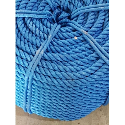 169 - Plastic Reel Rope HDPE, Blue (For Marine)