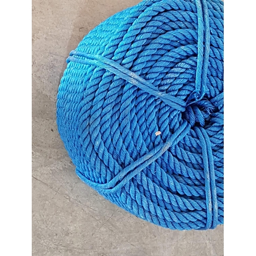 169 - Plastic Reel Rope HDPE, Blue (For Marine)