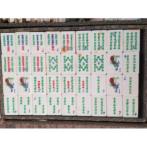 66 - Oriental Vintage Mahjong Set / Table Game