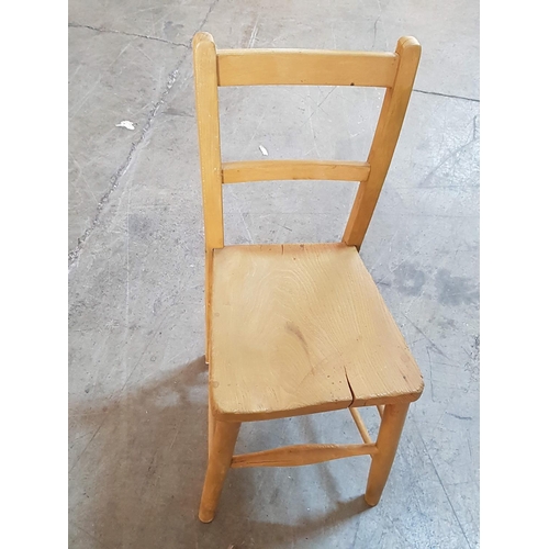 715 - Vintage Old Primary School Wooden Chair