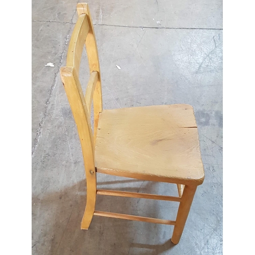 715 - Vintage Old Primary School Wooden Chair