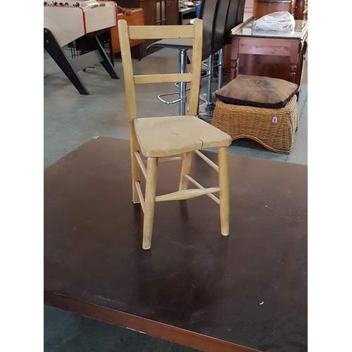 715 - Vintage Old Primary School Wooden Chair