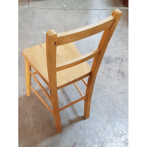 715 - Vintage Old Primary School Wooden Chair