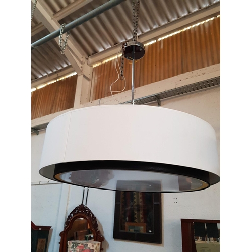 725 - Large Modern Black and White Hanging Light (Ø65cm), (Un-Tested)