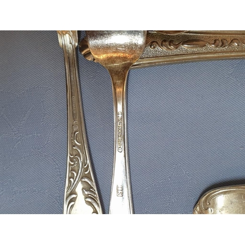 741 - Agra - 100 - A Heavily Silver Plated Cutlery with Baroque Decor (Approx 50pcs)