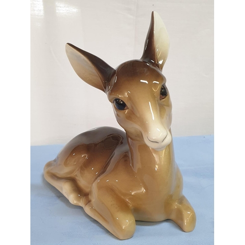 758 - Little Deer, Shinny Glaze with Big Black Forlorn Eyes W.R. Midwinter (1930's England) Porcelain Figu... 