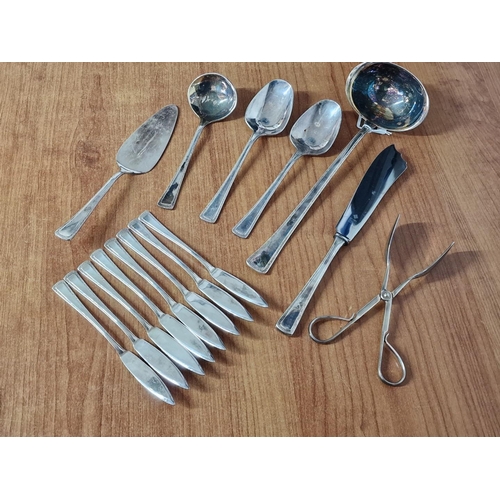 780 - Qty of Silver Plated Serving Cutlery and 8 x Butter Knives