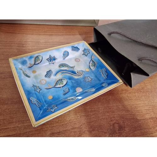 794 - 'Patek Phillipe' Limoges Porcelain and Enamel Dish; Rare Promotional Item, The 'Les Poissons' Design... 