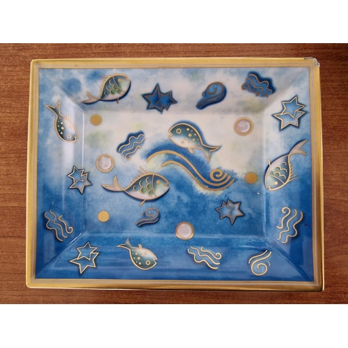 794 - 'Patek Phillipe' Limoges Porcelain and Enamel Dish; Rare Promotional Item, The 'Les Poissons' Design... 