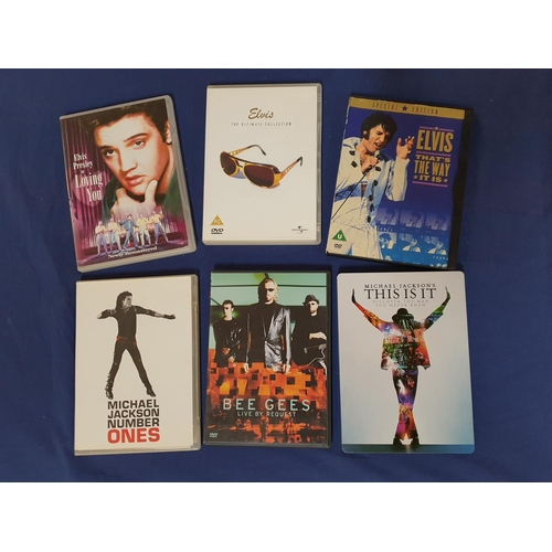 829 - Michael Jackson, Bee Gees, Elvis Presley Music and Live DVD's