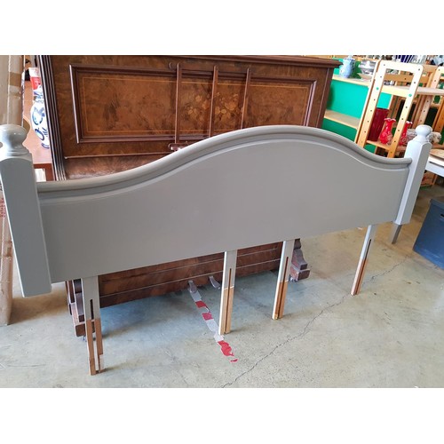 837 - Wooden Headboard Grey Finished (Superking Size 1.95m)